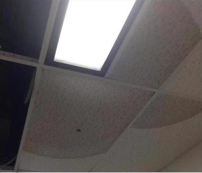 picture of a water stained ceiling tile